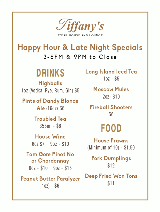 tiffanys-happy-hour-menu